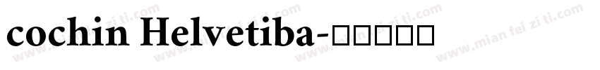 cochin Helvetiba字体转换
